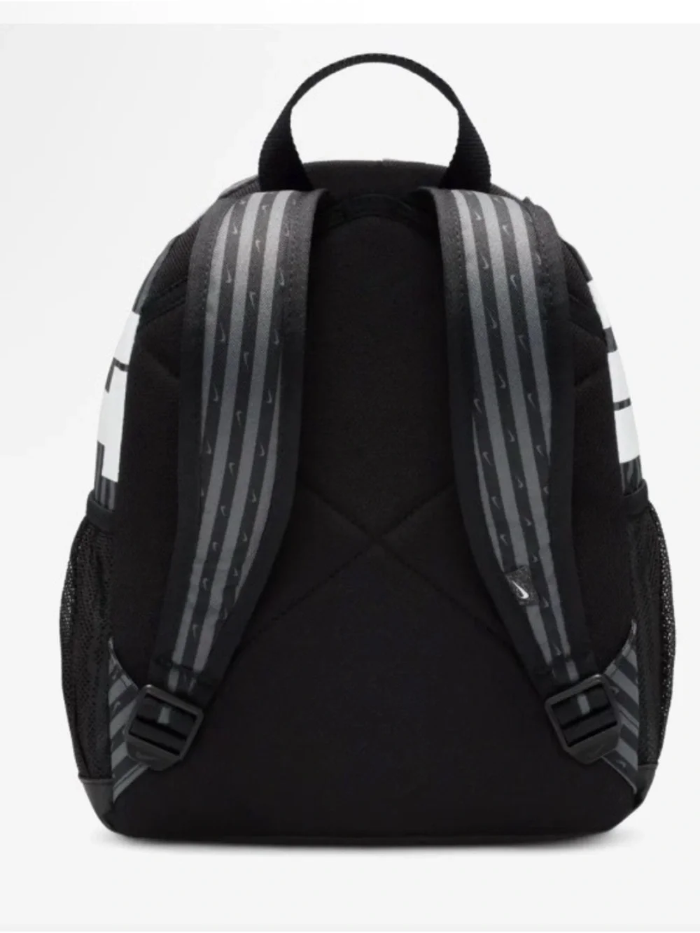 Nike Black & Gray Striped Backpack